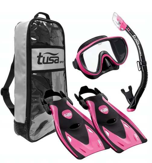 TUSA Sport Комплект маска+трубка+ласты Tusa Sport UP-1521 Black Series
