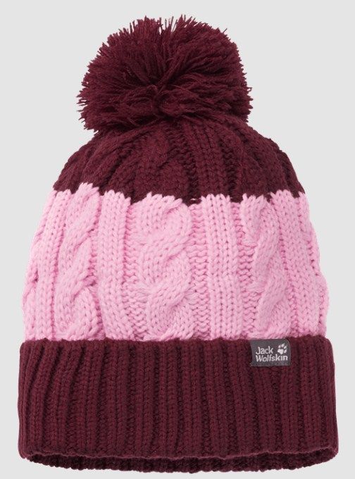 Jack Wolfskin Яркая шапка с помпоном Jack Wolfskin Stormlock Pompom Beanie Kids