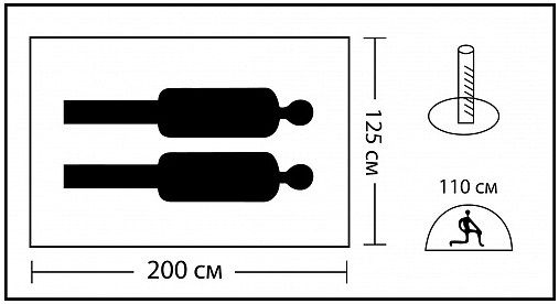 Greenwood Быстросборная туристическая палатка Greenwood Mat-192-2