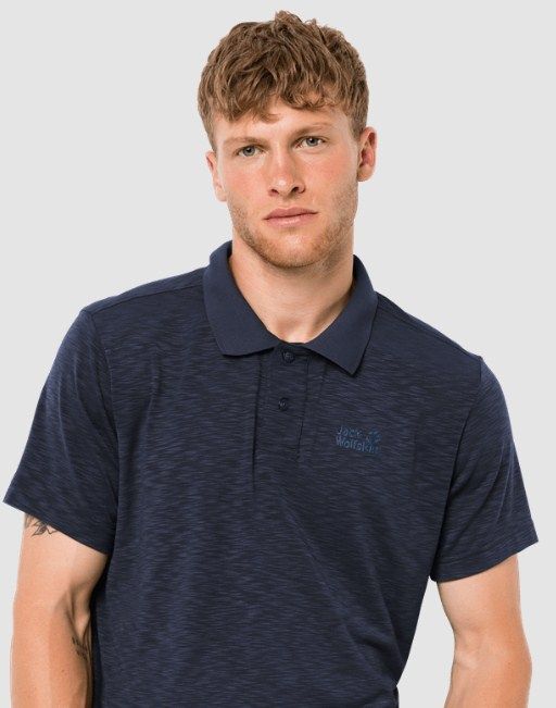 Jack Wolfskin Качественная футболка Jack Wolfskin Travel Polo Men