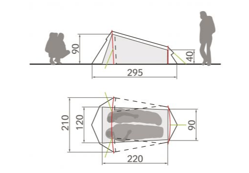 Vaude Туристическая палатка Vaude Arco 1-2P