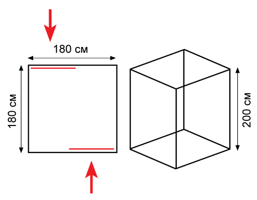 Tramp Легкая трехместная палатка Tramp Cube 180