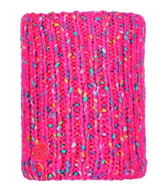 Buff Вязаный шарф Buff Knitted & Polar Hat Yssik Pink Fluor