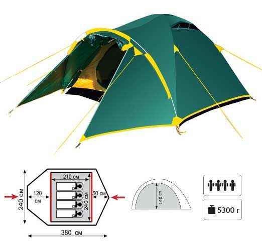Tramp Палатка походная Tramp Lair 4