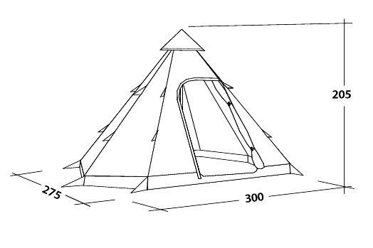 Easy Camp Палатка туристическая на персоны Easy camp 4 Tipi Tribal