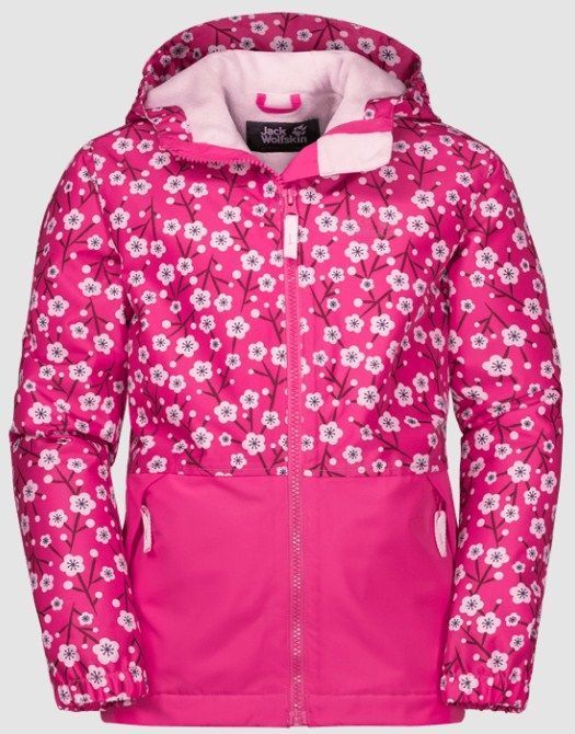 Jack Wolfskin Яркая куртка для детей Jack Wolfskin Snowy Days Print Jacket Kids