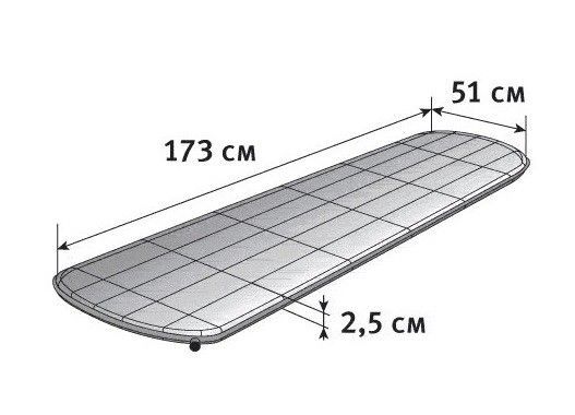 Tengu Коврик самонадувной удобный см Tengu Mk 3.25M 183x51x2.5+1.5