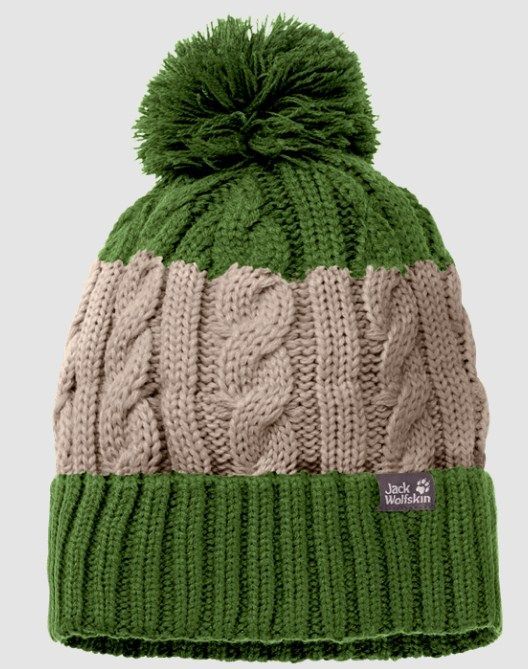 Jack Wolfskin Яркая шапка с помпоном Jack Wolfskin Stormlock Pompom Beanie Kids
