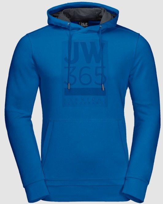 Jack Wolfskin Худи с мягкой махровой изнанкой Jack Wolfskin 365 Hoody M