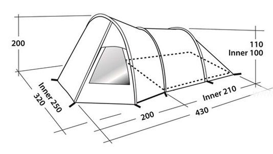 Easy Camp Палатка пятиместная Easy Camp Blizzard 500