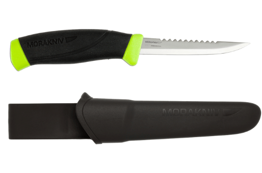 MORAKNIV Нож с прорезиненной рукоятью Morakniv Fishing Comfort Serrated Edge