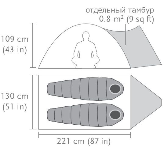 Black Diamond Палатка туристическая Black Diamond Eldorado