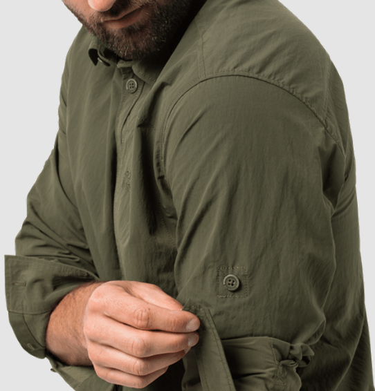 Jack Wolfskin Мужская рубашка Jack Wolfskin Lakeside Roll-up Shirt M