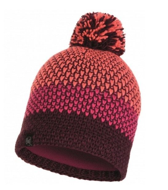 Buff Теплая шапка Buff Knitted & Polar Hat Tilda Bright Pink