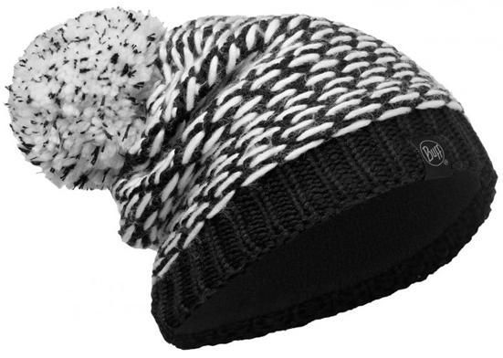 Buff Теплая шапка для зимы Buff Leisure Collection Knitted & Polar Hat Buff Kirvy Black