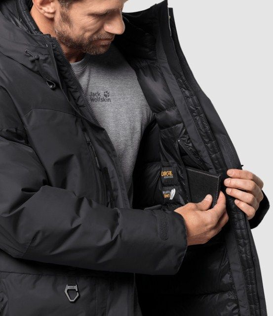 Jack Wolfskin Стильный пуховик Jack Wolfskin North Ice Parka M