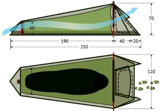 Tengu Туристическая палатка Tengu Mark 1.02B