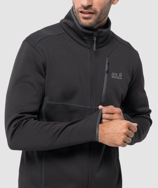 Jack Wolfskin Jack Wolfskin - Спортивная флисовая ветровка Kiewa Jacket M