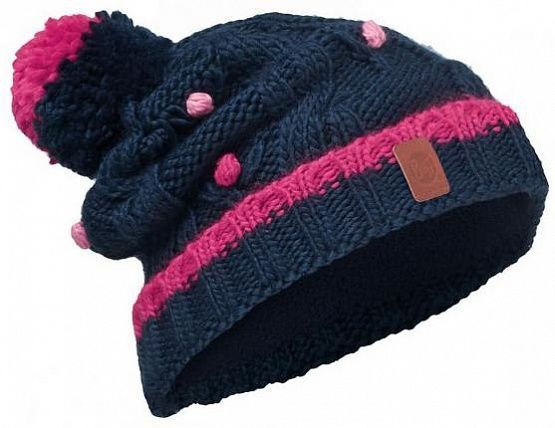 Buff Теплая шапка для детей Buff Junior Knitted & Polar Hat Buff Dysha Dark Navy