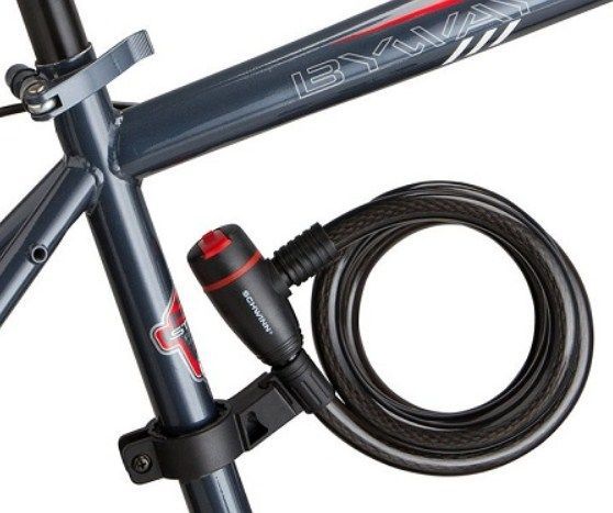 Schwinn Велосипедный замок на ключе х мм Schwinn Key Cable Lock 15 1800