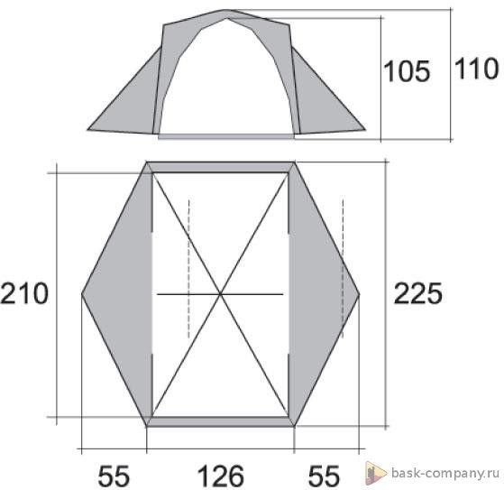 Bask Палатка Bask 2M Bonzer 2