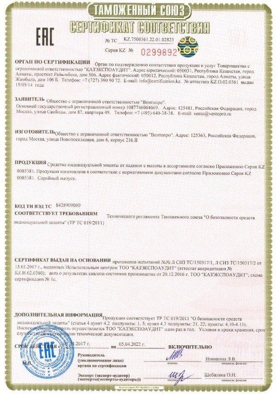 Венто Надежный зажим для стального троса Венто 