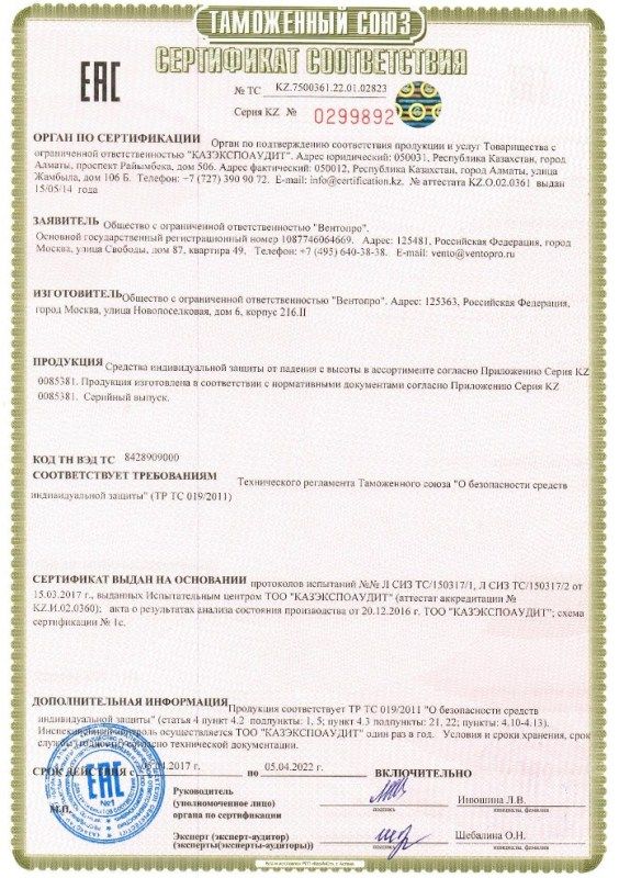 Венто Надежный зажим для стального троса Венто 