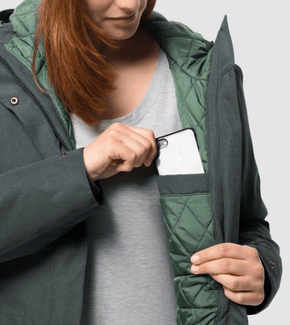 Jack Wolfskin Стильная парка для зимы Jack Wolfskin Coastal Range Parka