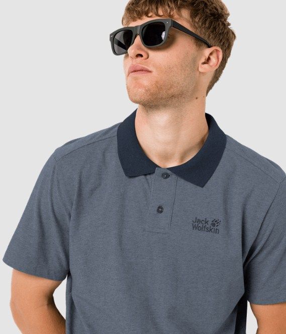 Jack Wolfskin Футболка-поло для мужчин Jack Wolfskin Pique Polo Men