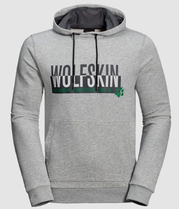 Jack Wolfskin Худи из хлопка Jack Wolfskin Slogan Hoody M