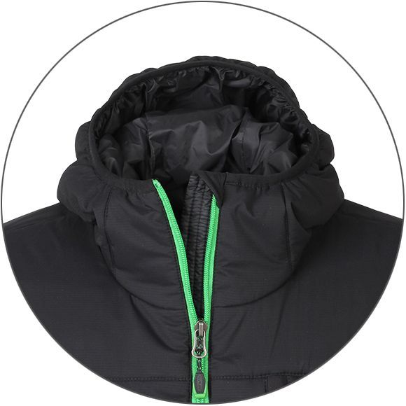 Сплав Куртка с капюшоном для мужчин Сплав Barrier Primaloft®