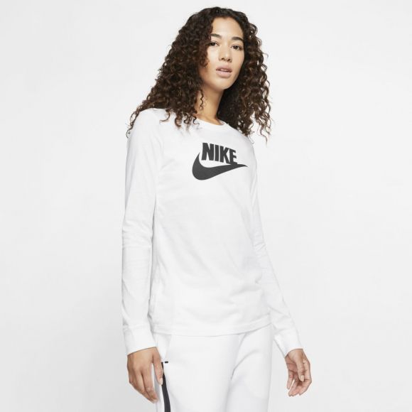 Nike Комфортный женский лонгслив Nike W NSW Tee ESSNTL LS Icon FTR