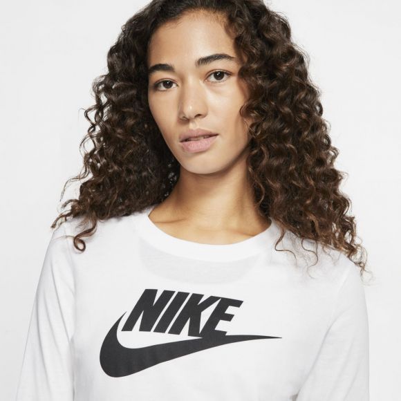 Nike Комфортный женский лонгслив Nike W NSW Tee ESSNTL LS Icon FTR