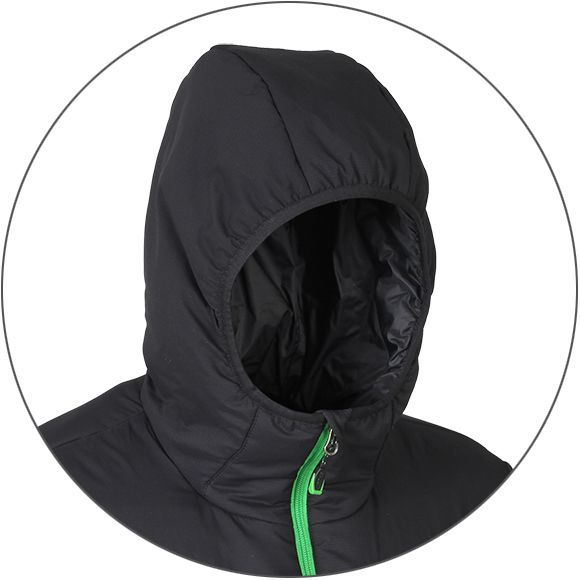 Сплав Куртка с капюшоном для мужчин Сплав Barrier Primaloft®