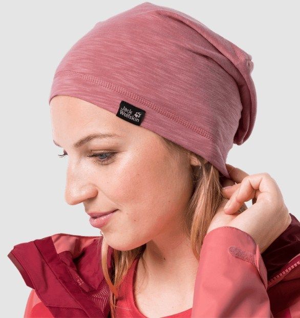 Jack Wolfskin Женская яркая шапка Jack Wolfskin Travel Beanie