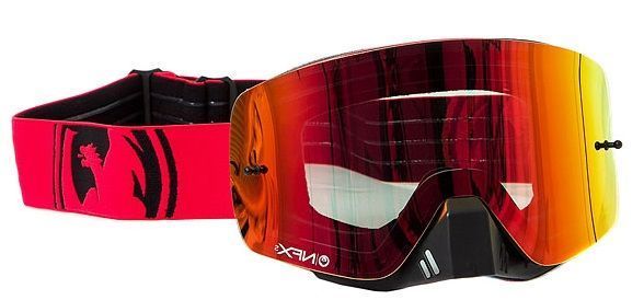 Dragon Alliance Спортивная маска оправа линзы Dragon Alliance NFXs ( Red-Black Split, Red Ion + Clear)
