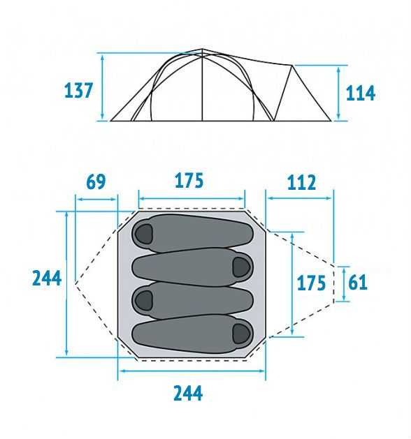 The North Face 4-сезонная палатка Bastion 4 Tent - The North Face