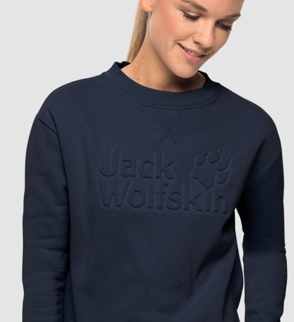 Jack Wolfskin Женский мягкий свитшот Jack Wolfskin Winter Logo Sweartshirt W