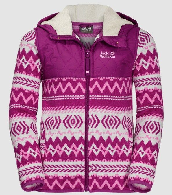 Jack Wolfskin Флисовая удобная куртка Jack Wolfskin Nordic Hooded Jacket Kids