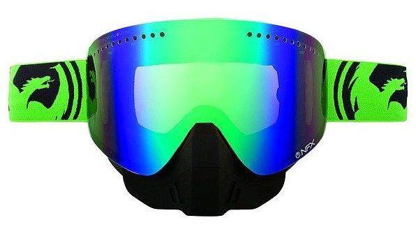 Dragon Alliance Спортивная маска оправа линзы Dragon Alliance NFX ( Greenblack Split, Green Ionized + Clear)
