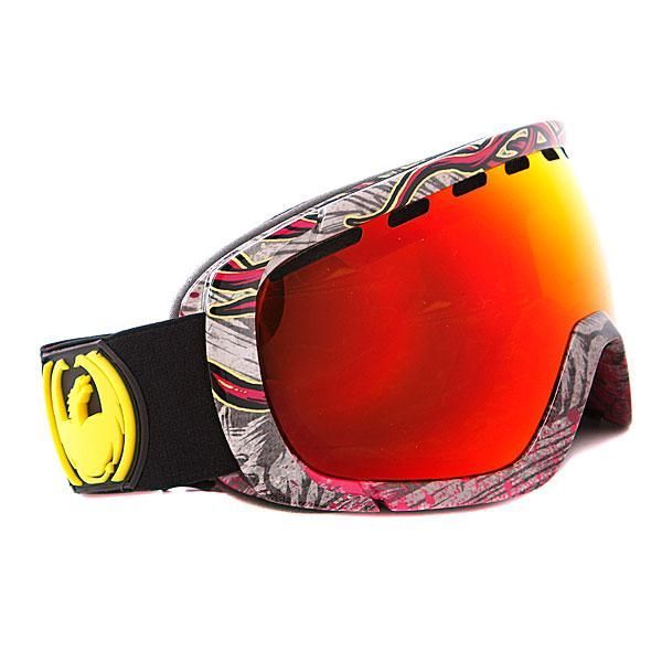 Dragon Alliance Горнолыжная маска оправа линза Dragon Alliance Rogue ( Red Migraine, Red lonized)