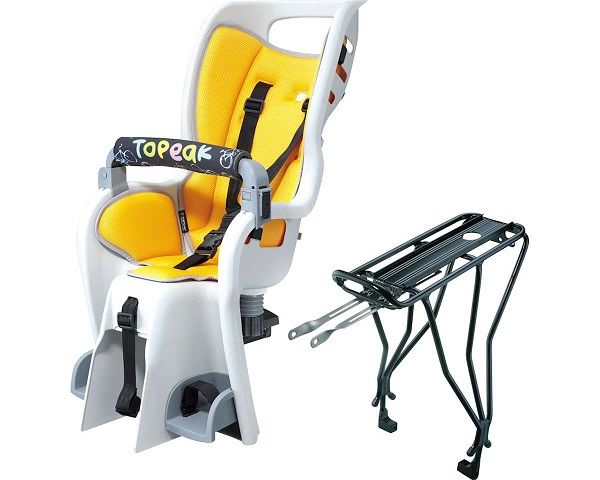 TOPEAK Яркое детское кресло с багажником под колесо с дисковым тормозом Topeak 26" Baby Seat II