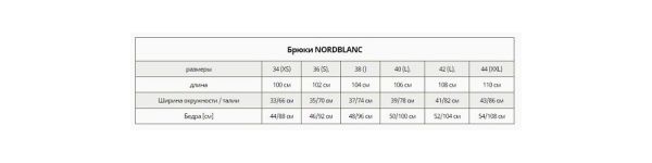 Nord Blanc Брюки универсальные Nord Blanc W12 2708