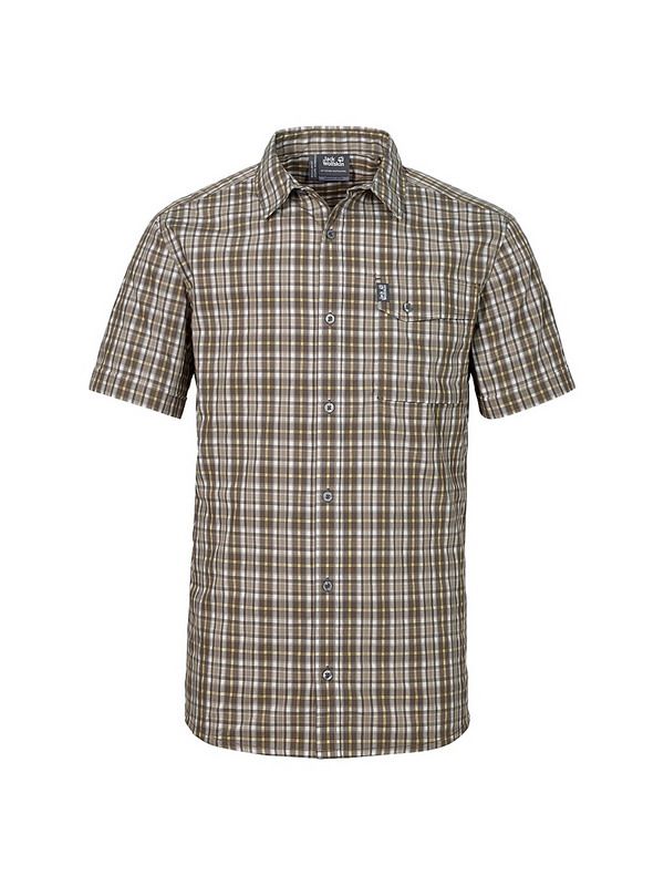 Jack Wolfskin Рубашка туристическая мужская Jack Wolfskin CROSSLEY SHORTSLEEVE SHIRT M