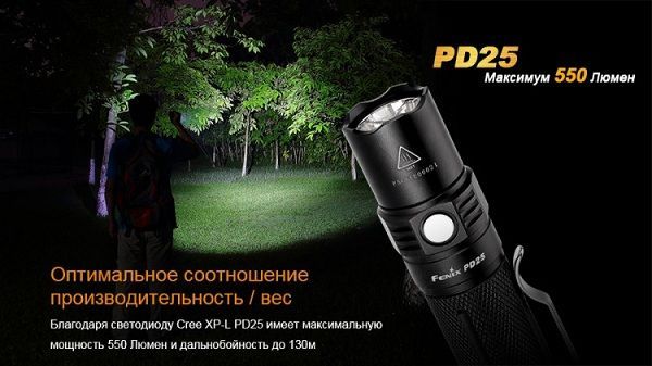 Fenix Фонарь карманный Fenix PD25 Cree XP-L