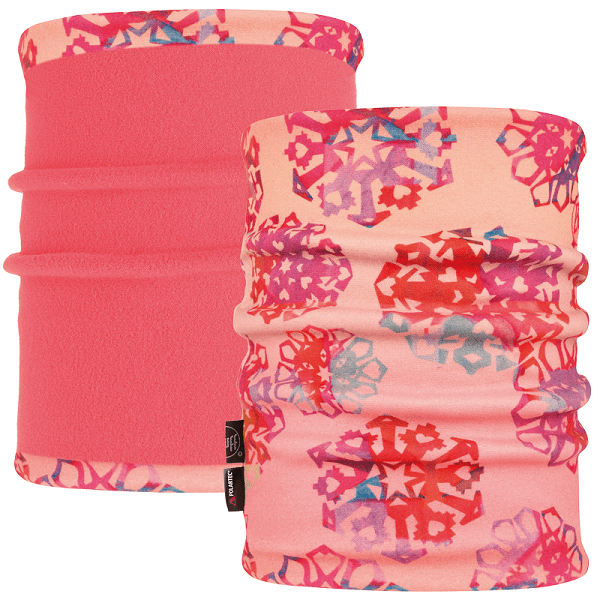 Buff Двусторонняя детская бандана Buff Reversible Polar Neckwarmer Origami Flock Flamingo Pink