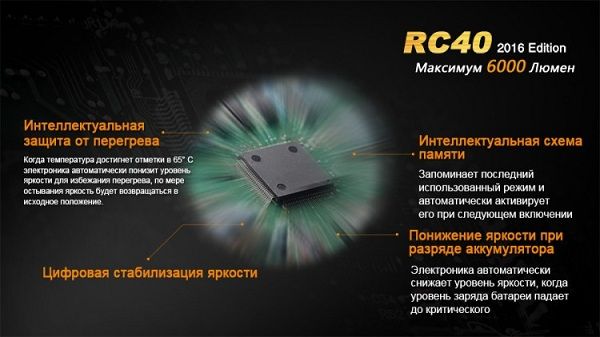 Fenix Fenix - Фрнарь сверхмощный RC40 Cree XM-L2 U2 LED