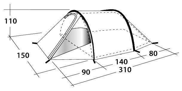 Outwell Палатка двухслойная для пары Outwell Earth 2