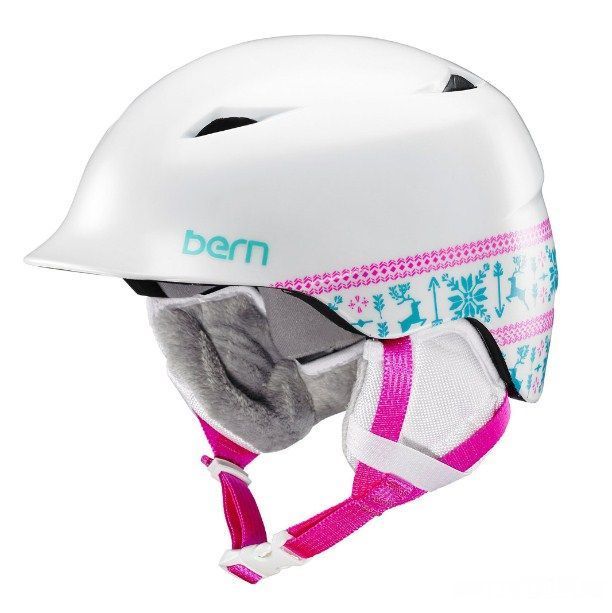 Bern Зимний детский шлем для девочек Bern Snow Zipmold Camina