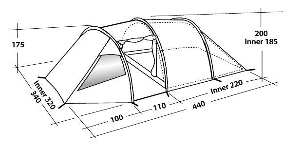 Easy Camp Палатка надежная Easy Camp Tornado 500
